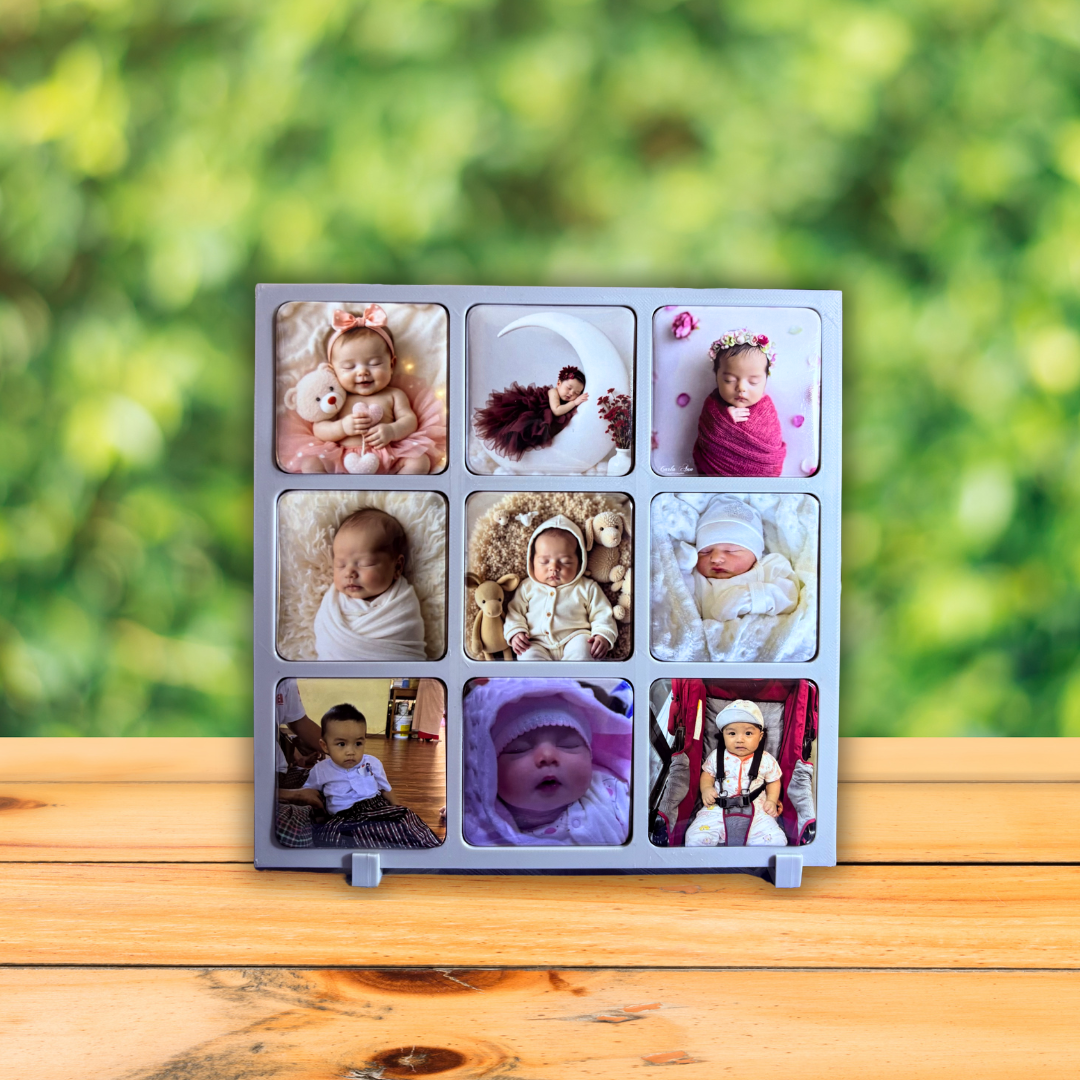 9 Photo Magnets Frame Set
